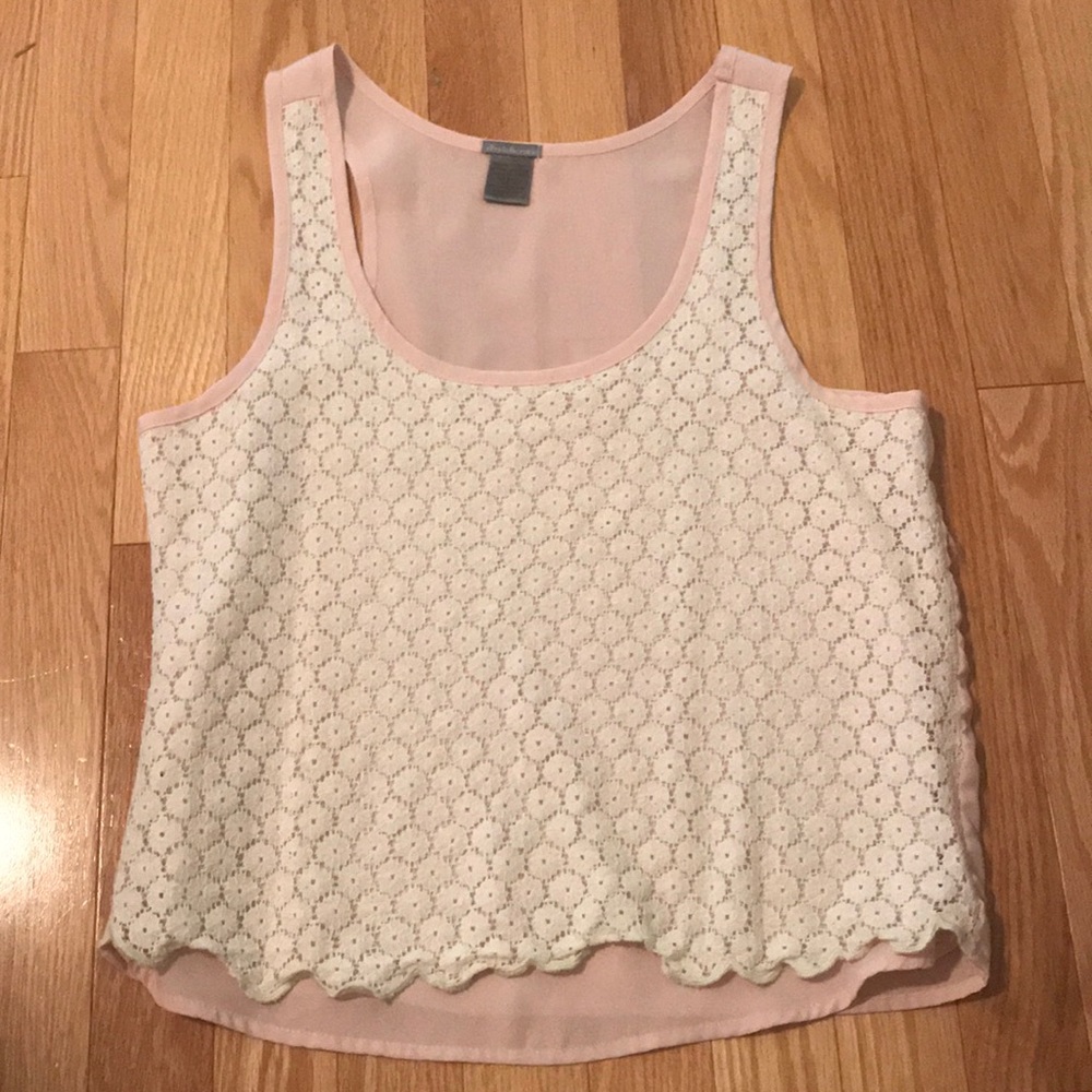 Charlotte Russe lace tank top